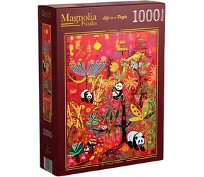 MAGNOLIA Puzzle Pandas / 1000 Teile / 48 x 68 cm