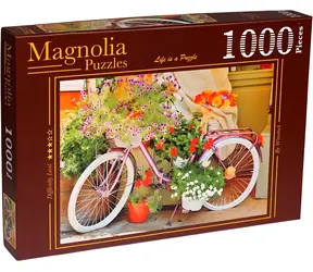 MAGNOLIA Puzzle-Rad mit Blumen / 1000 Teile / 68 x 48 cm