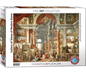 EUROGRAPHICS Puzzle Gallery mit Ansichten des modernen Roms / 1000 Teile / 68 x 48 cm