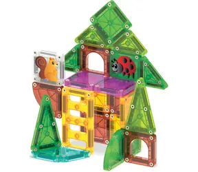 MAGNA-TILES Magnetisches Bauset microMAGS Baumhaus / Reiseset / 24 Teile