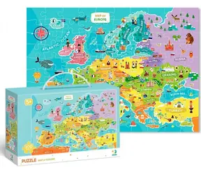 DODO Puzzle-Karte von Europa / 100 Teile / 64×46 cm