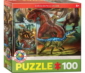 EUROGRAPHICS Puzzle Fleischfressende Dinosaurier / 100 Teile / ab 5 Jahren / 33 x 48,3 cm