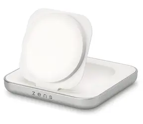 ZENS Magnetisches Nachttischladegerät weiß / Kabelloses Ladegerät / Qi2 / MagSafe-kompatibel