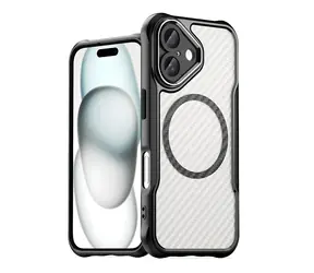 Hurtel Leading Series MagSafe Schutzhülle schwarz / Apple iPhone 16 PLUS / Silikon