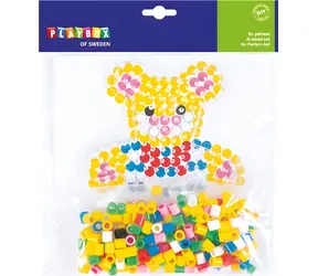 PLAYBOX Bügelperlen-Set Teddybär XL / Kreativset / 250 Teile / ab 3 Jahren