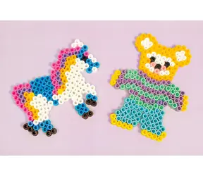 PLAYBOX Bügelperlen, kleines Set Pferd XL / 250 Stück / Kreativset