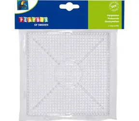 PLAYBOX Bügelperlen-Pads - Quadratisch / Perlenpad / 2 Stück / 15 x 15 cm