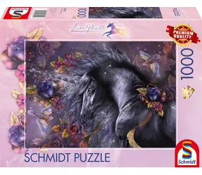 Schmidt Puzzle Blaue Rose / 1000 Teile / 69,3 × 49,3 cm