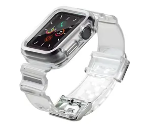 Hurtel Silikonarmband für Apple Watch 40 mm, Schwarz / Armband / Silikon / Verstellbar