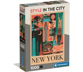 Clementoni Puzzle New York - Stadtikonen / 1000 Teile / ab 14 Jahren