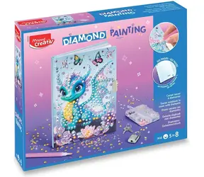Maped Kreatives Diamantmalerei-Set „Geheimes Tagebuch“ / Diamantmalerei / 530 Teile / Tagebuch 14 x 18 cm