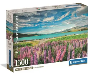 Clementoni Puzzle Lupinen am Lake Tekapo / 1500 Teile / ab 18 Jahren