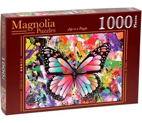 MAGNOLIA Puzzle Bunter Schmetterling / 1000 Teile / 68 x 48 cm