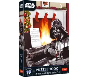 Trefl Puzzle Premium PLUS Star Wars: Weihnachten mit Darth Vader / 1000 Teile / 68,3 x 48 cm / Kinder und Erwachsene