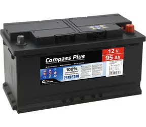 Compass PLUS 12V 95Ah 800A / Autobatterie / EN 800A / wartungsfrei / 353x175x190mm