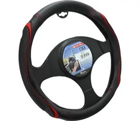 Compass Lenkradbezug TEAR rot / Lenkradbezug / 37-39 cm / Carbonfaser-Imitation