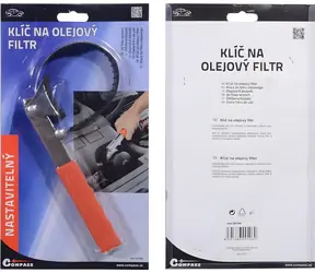 Compass Ölfilterschlüssel PROFI / Ölfilterschlüssel / Verstellbar / Bis zu 135 mm