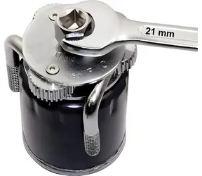 Compass Verstellbarer Ölfilterschlüssel 65-125 mm / Ölfilterschlüssel / 1/2"-Ratsche oder 21-mm-Schlüssel