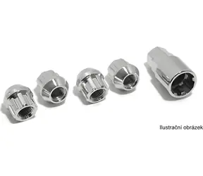 Compass Radsicherungsmuttern M12x1,50 G / Radsicherungsmuttern / Kegelsitz / Satz mit 4 Stück + Schlüssel