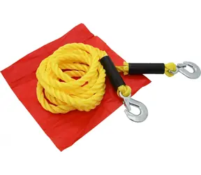Compass Schleppseil 1800 kg / 3,2 m / Metallhaken / rote Flagge