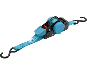 Compass BLUE WAY / Selbstaufrollender Zurrgurt mit Ratsche / 100 daN / 2 m / TÜV/GS