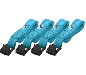 Compass BLUE WAY Zurrgurt 4x2 m blau / Zurrgurt / TÜV/GS / 18 mm / 4er-Set