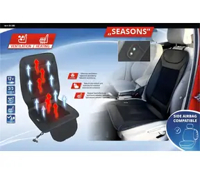 Compass SEASONS Beheizbarer Sitzbezug mit Belüftung 12V / Sitzbezug / Heizung / Belüftung / 3 Stufen / 12V