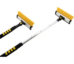 Compass mit Besen MAXI TRUCK / Teleskopstiel 80-120 cm / Aluminiumkonstruktion / Breite 25 cm