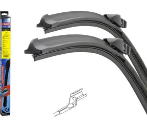 Compass FLAT CUBE Scheibenwischer 610+410 mm / Wischersatz / Fahrer + Beifahrer / Würfeladapter
