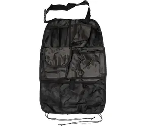 Compass Organizer für den Vordersitz, schwarz / Auto-Organizer / Taschen für Karten und Getränke / Kopfstützenbefestigung