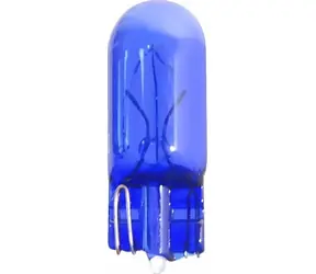 Compass W5W Blau / Autolampe / 12V 5W / W2.1x9.5d / blau-weißes Glas / 10 Stück