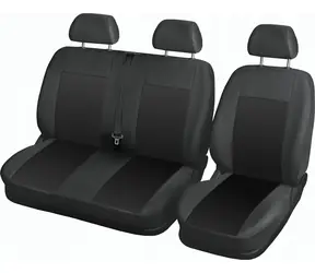 Compass Autositzbezüge für Van (1+2 Sitze), schwarz / Autositzbezüge / 5-teilig / Polyester / 3x Kopfstützen