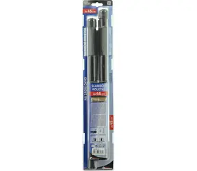 Compass Sonnenschutzrollo 2x45 cm schwarz / Auto-Sonnenschutz / 2er-Set / Länge 55,5 cm