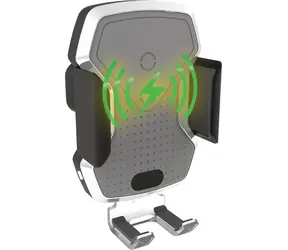 Compass LUKE-X silber / Autohandyhalterung / Kabelloses Laden 10W / Im Lüftungsgitter