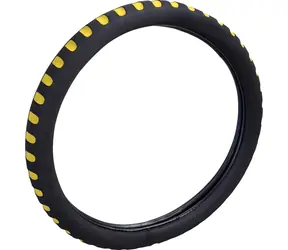 Lenkradbezug Compass, weich, gelb / Lenkradbezug / Schaumstoff / 37-39 cm