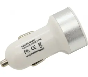 Compass Kfz-Netzteil / 12-24 V / 2x USB / DC 5 V / 2100 mA / weiß