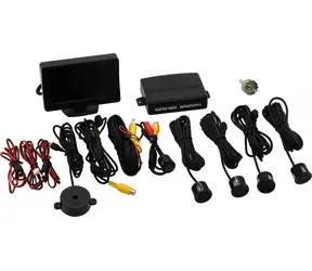 Einparkhilfe mit Compass, 4 Sensoren + Kamera / Einparkhilfe / 4,3"-LCD-Display / Erfassungsbereich bis zu 2,5 m / 12 V