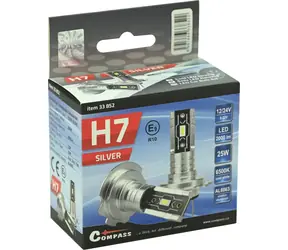 Compass Silver CSP / LED-Autolampe H7 / 12V / 2000 lm / 6500K / 2 Stück