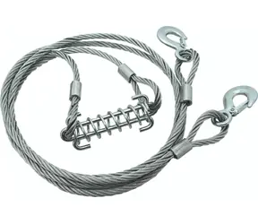 Compass Rettungsseil 7000 kg / Federbelastet / Karabiner mit Sicherheitsverschluss / Länge 4 m /  10 mm