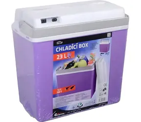 Compass Kühlbox 23 l lila / Thermoelektrische Kühlbox / 12 V / 230 V / max. 10 kg