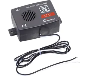 Compass Ultraschall-Marderabwehrgerät 12 V / Schädlingsbekämpfungsmittel / 22 kHz / LED-Anzeigeleuchte