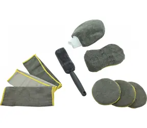 Compass MULTIPACK 9 / Waschset / 9-teilig / Mikrofasertuch / Schwamm, Handschuhe, Bürste, Tücher