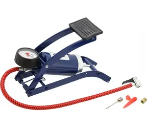 Compass Fußpumpe mit Manometer / Pumpe / 1 Kolben / Manometer / Ganzmetallkonstruktion