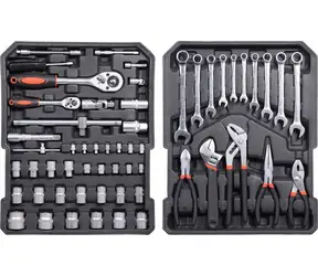 Compass ALU Premium / Werkzeugset im Koffer / 186-teilig / Aluminiumkoffer / CR-V-Werkzeuge