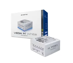 Chieftec Vega M PPG-1000-CW weiß / ATX-Netzteil / 1000 W / ATX 3.1 / 80 PLUS Gold / Vollmodular