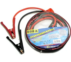 Compass Starthilfekabel 400 A 3M / Starthilfekabel / 100 % Kupfer / 3 m / Wiederverschließbare Verpackung