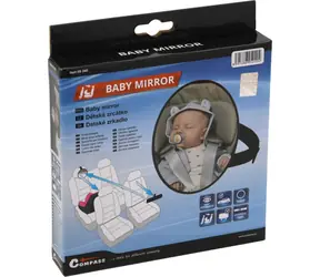 Compass Kinder-Rückspiegel / Spiegel / Durchmesser 17 cm / kugelförmig / für Kopfstütze