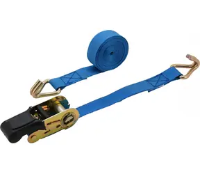 Compass -Ratschengurt mit Haken TÜV/GS Blau / Zurrgurt / 350 daN / 25 mm x 5 m