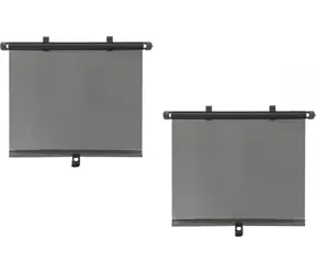 Compass Seitenfenster-Rollo, 2-teilig / Auto-Sonnenschutz / 42 x 55 cm / Saugnäpfe mit Verriegelung