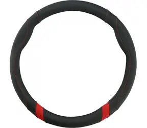 Compass Lenkradbezug TOURING rot / Lenkradbezug / 37-39 cm / Carbonfaser-Imitation